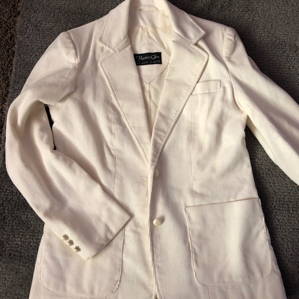 🍁Hunter’s Glen Fitted Corduroy Blazer Ivory